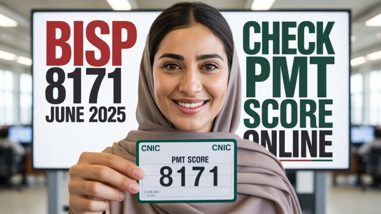 Who Qualifies BISP 8171 PMT Score Check June 2025